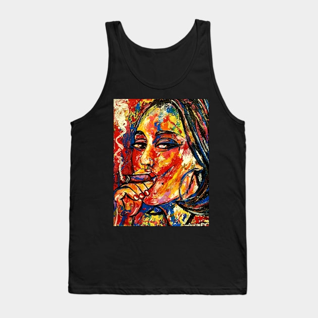 The cigar smoker Tank Top by amoxes